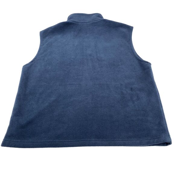 Columbia Vest Men's Tall XL Fleece Polyester Sleeveless Logo Full Zipper - Picture 16 of 16